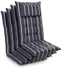 Sylt, poduška s vysokou zadnou časťou, na vyššie polohovacie kreslo, vankúš, polyester, 50 x 120 x 9 cm, 4 x poduška