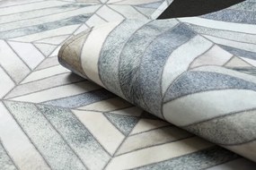 Koberec PATCHWORK 21721 béžový/sivý - imitácia kože krava, geometrický