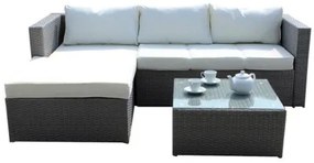 Sammer Set záhradného ratanového nábytku v sivej farbe ABI6702