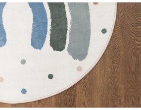 Zelený/slonovinový detský koberec ø120 cm Joyful Mint – FD