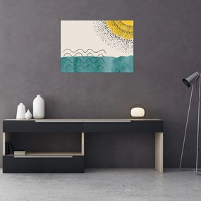 Obraz - Abstraktná maľba pláže N⁰1 (70x50 cm)