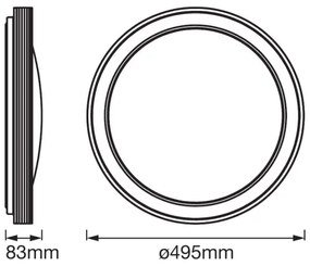 Ledvance - LED Stmievateľné stropné svietidlo SMART+ FRAME LED/32W/230V Wi-Fi