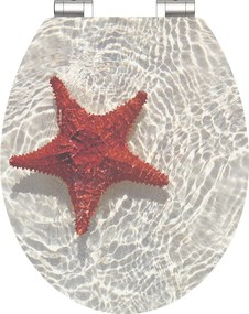Eisl Sanitär WC sedadlo MDF Soft Close Red Starfish High Gloss 80541