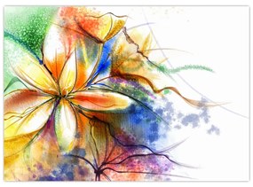 Sklenený obraz - Kvetina (70x50 cm)