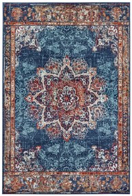 Kusový koberec Luxor 105637 Maderno Blue Multicolor, 200x280, modrá, obývacia izba, Hanse Home