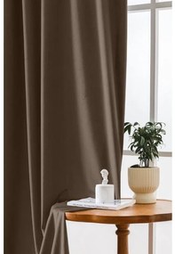 Tmavý zatemňovací záves VELVET 140x270 cm Zavesenie: Riasiaca páska