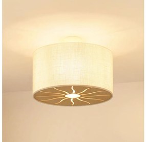 Brilagi - Prisadený luster COUNTRY ROLLER 1xE27/15W/230V pr. 45 cm krémová