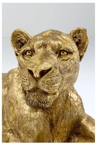 KARE DESIGN Dekoratívny predmet Lion zlatá 40 × 113 × 58 cm
