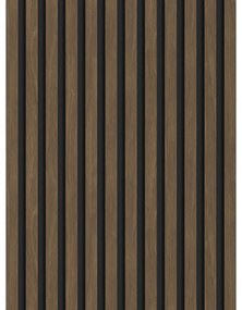 Mexen Lam-B, akustické stenové lamely 275 × 30 cm, HDF doska 4 mm, technická dyha, orech kakaový, S100-275307-3015-018