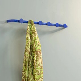 Modrý kovový nástenný vešiak Retro – Spinder Design