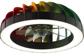 Brilliant - LED RGBW stropný ventilátor FANORA LED/30W/230V + DO