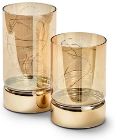 2 LED sklenené lampáše