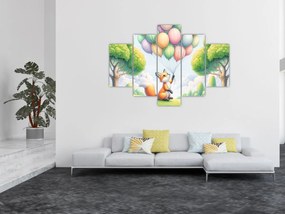 Obraz – Šťastná líška (150x105 cm)