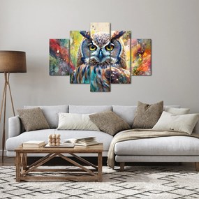 Obraz - Maľba sovy (150x105 cm)