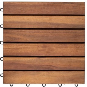 Terasová dlaždica drevená akácia 30x30 cm