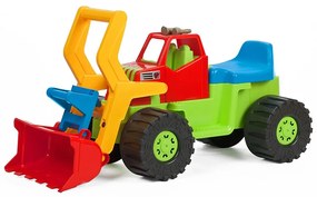 Detské odrážadlo Bager nakladač BAYO 74 cm zelený