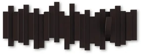 Tmavohnedý plastový nástenný vešiak Sticks – Umbra