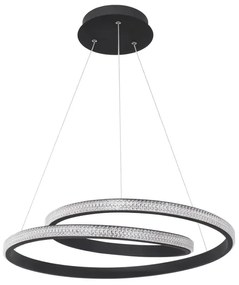 LED luster Grania 55 čierne