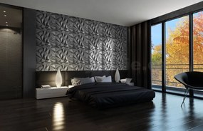 Stropné panely 3D XPS K58, cena za kus, rozmer 50 cm x 50 cm, Zirkon čierny, IMPOL TRADE