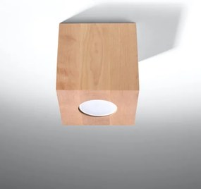 Sollux SL.0493 - Bodové svietidlo QUAD 1xGU10/10W/230V drevo