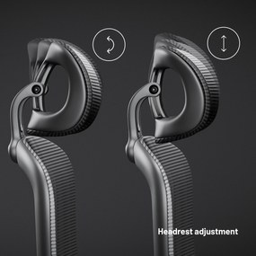 Ergonomická kancelárska stolička Diablo V-Light, sivá
