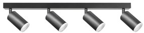Bodové svietidlo LONDON 4xGU10/10W/230V čierna