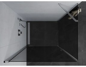 Mexen Pretoria sprchovací kút 90x100cm, 6mm sklo, chrómový profil-šedé sklo, 852-090-100-01-40