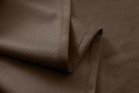 Hnedý zatemňovací záves VELVET 135x250 cm Zavesenie: Riasiaca páska