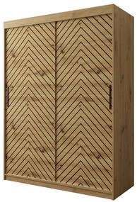 Skriňa Jodełka 1 150 dub Artisan/dub Artisan/čierna