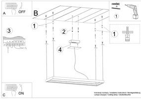 Závesné LED svietidlo Tuula m, 1x LED 50w, 3000k, w