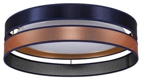 Duolla-LED Stropné svietidlo ROLLER DUO SHINY LED/24W/230V pr. 45 cm modrá/medená