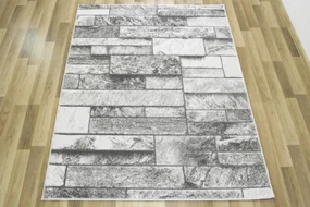 Koberec Felix 9250A lesklý sivý/krémový