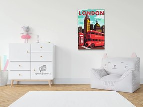 Gario Maľovanie podľa čísel Londýn, Veľká Británia 2 Rozmery: 60 x 80 cm, Rámovanie: S vnútorným rámom