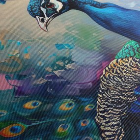 Obraz - Maľba páva (150x105 cm)