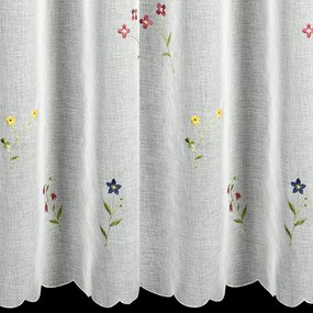 ZÁCLONA NA PÚTKACH MARIKA 350X145 CM KVETY