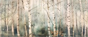 Obraz - Kresba lesného vzoru (120x50 cm)
