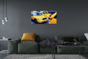 Obraz canvas Žltá taxi City 120x60 cm