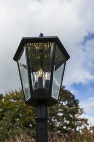 LUTEC Vonkajšia stojacia solárna LED lampa LONDON, 6W, teplá biela, 227cm, IP44