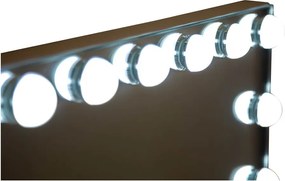 Nástenné zrkadlo s osvetlením/s poličkou 55x43 cm Hollywood – Mauro Ferretti