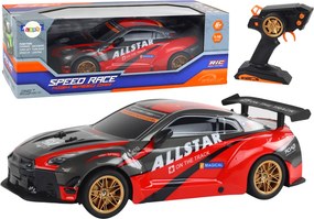 LEAN Toys Veľké diaľkovo ovládané športové auto v mierke 1:10, červené