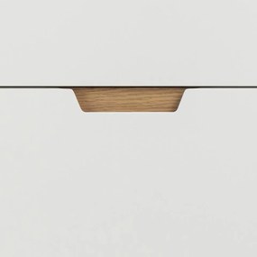Komoda Lowell 100 cm bílá/dub přírodní