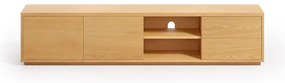 TV stolík v dekore duba v prírodnej farbe 200x44 cm Abilen - Kave Home