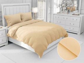 Biante Damaškové posteľné obliečky Atlas Grádl svetlé žltooranžové tenké pásiky 2 mm DM-007 Predĺžené 140x220 a 70x90 cm