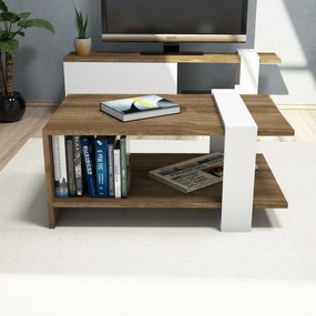 Sconto Konferenčný stolík GAYE orech/biela