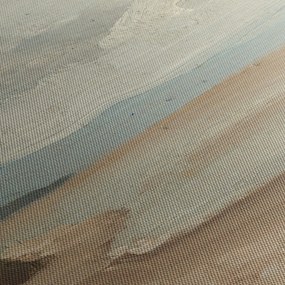 Obraz - Jean-Baptiste-Camille Corot, Beach Near Etretat, reprodukcia (s hodinami) (90x30 cm)