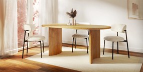 Oválný jídelní stůl Portofino 180 cm jasan
