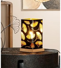 Kovové svietidlo black & gold GINKO