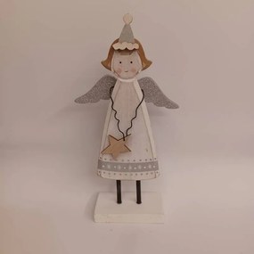 DECOLED Dekorácia, anjel, 11,5 x 4 x 23 cm