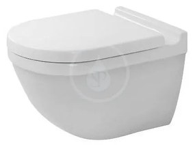 DURAVIT Starck 3 závesné WC, Rimless, s HygieneGlaze, biela, 2527092000