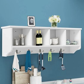 Nástenný vešiak na kabáty so skladovacími priestormi